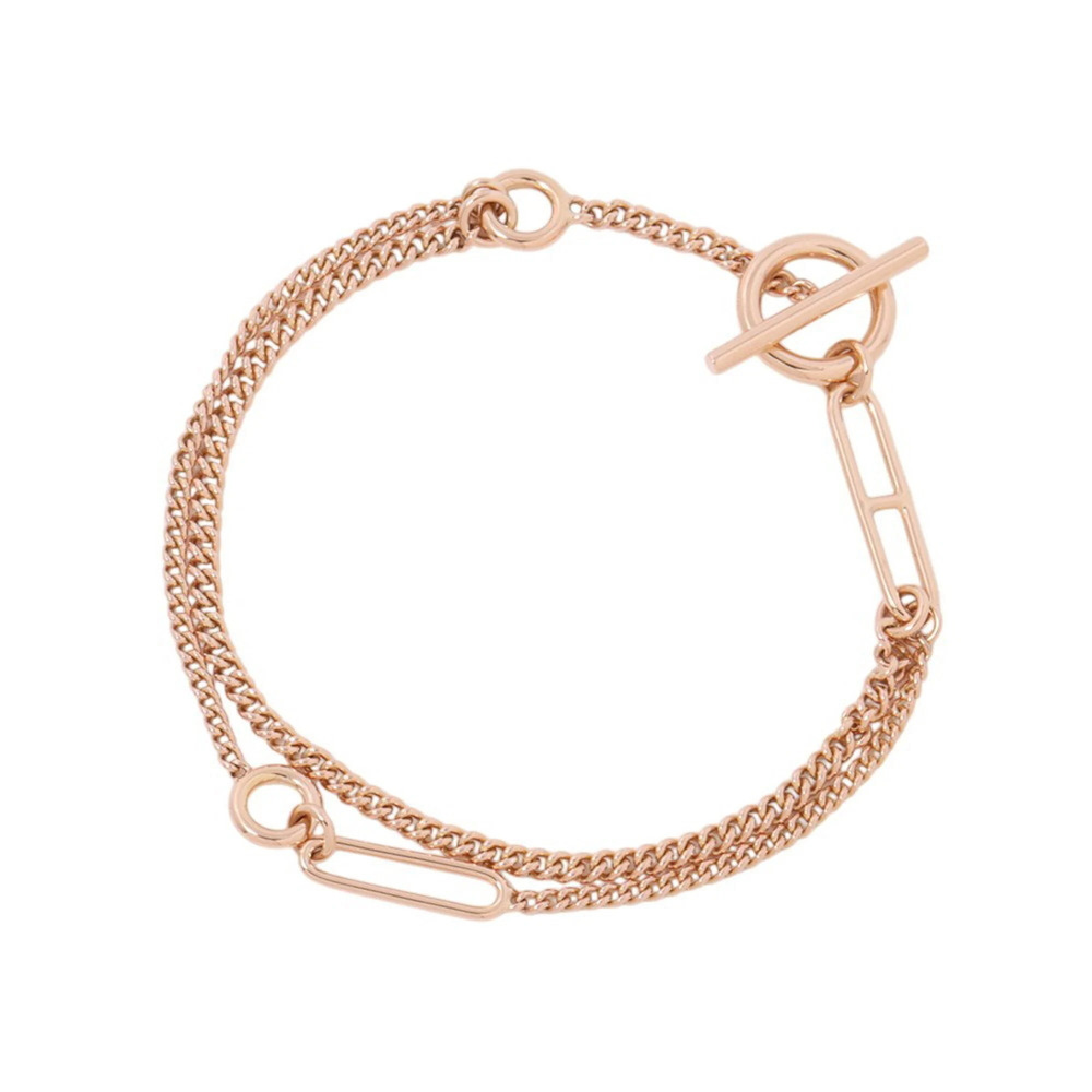 Hermes bracelet, Echappée, 18KPG pink gold, size SH. HERMES bracelet